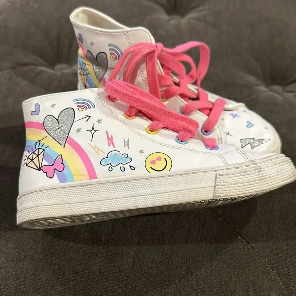 The children’s place glitter doodle high tops size 12
